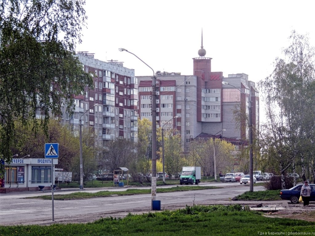 Аллея на Антона Петрова | Где в Барнауле?